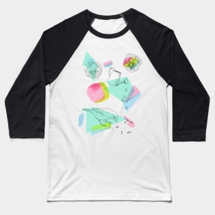 maximalist shapes garden delight with sparrow Baseball T-Shirt